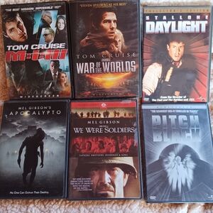 Collection of Six Action and Sci-Fi DVDs